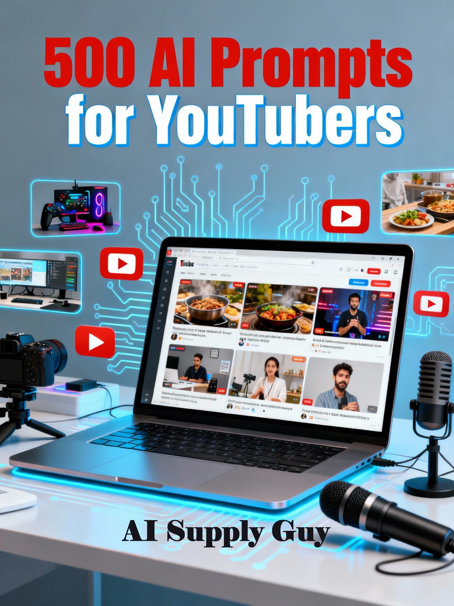 500 Simple AI Prompts for YouTubers